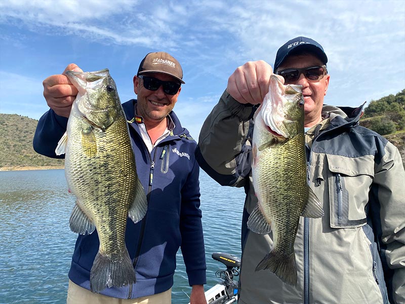 Pêche sportive au portugal, pêcher avec un Bass à bout de bras